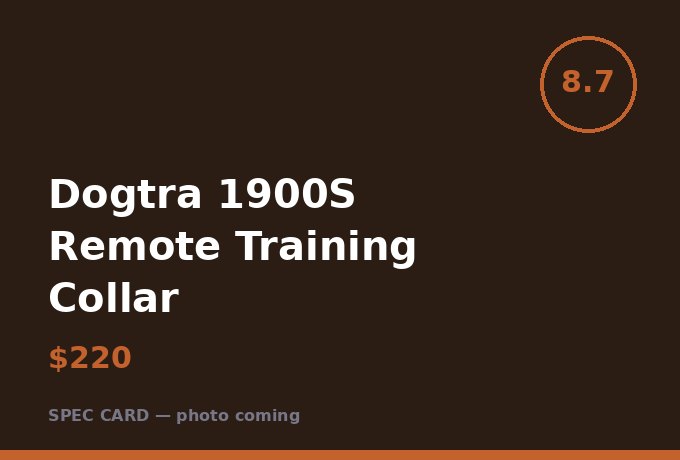 Dogtra 1900S Remote Training Collar