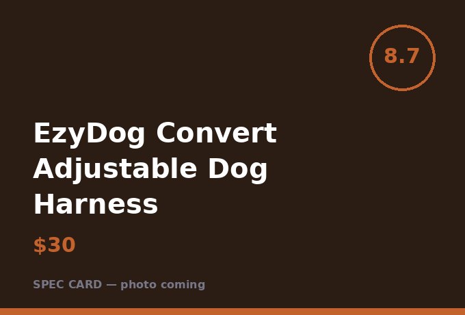 EzyDog Convert Adjustable Dog Harness