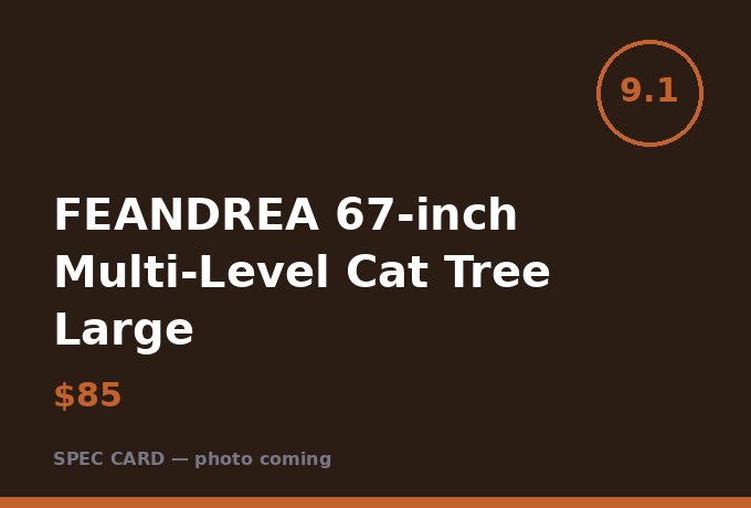 FEANDREA 67-inch Multi-Level Cat Tree Large