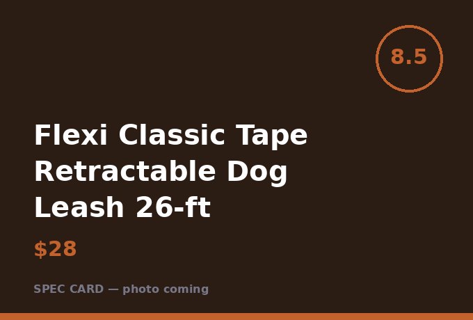 Flexi Classic Tape Retractable Dog Leash 26-ft
