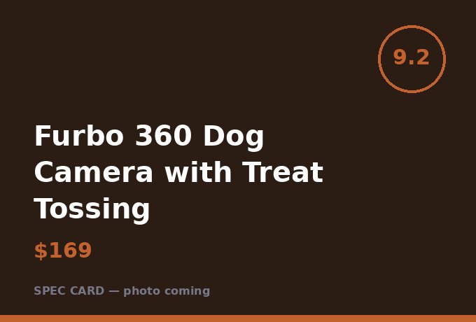 Furbo 360 Dog Camera with Treat Tossing