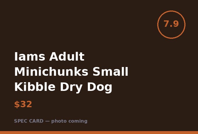 Iams Adult Minichunks Small Kibble Dry Dog Food