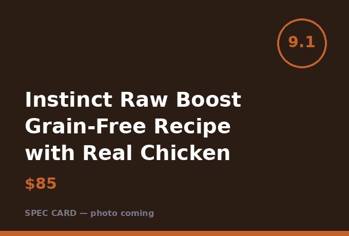 Instinct Raw Boost Grain-Free Recipe with Real Chicken