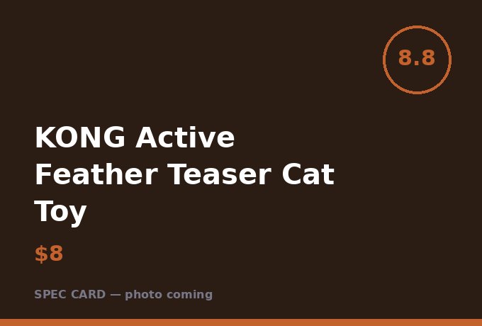 KONG Active Feather Teaser Cat Toy