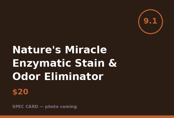 Nature's Miracle Enzymatic Stain & Odor Eliminator