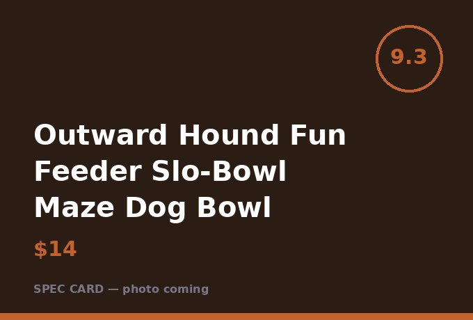 Outward Hound Fun Feeder Slo-Bowl Maze Dog Bowl