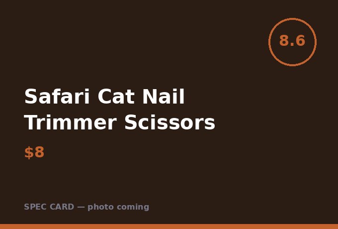 Safari Cat Nail Trimmer Scissors