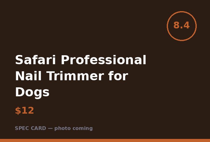Safari Professional Nail Trimmer for Dogs