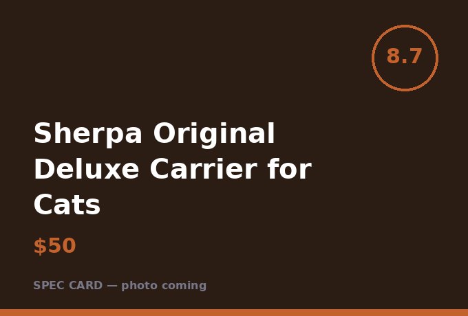 Sherpa Original Deluxe Carrier for Cats