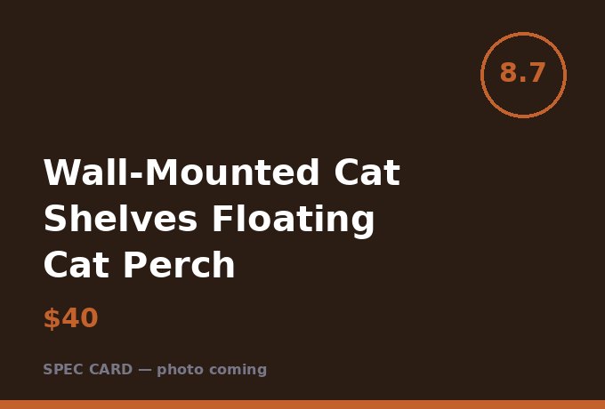 Wall-Mounted Cat Shelves Floating Cat Perch