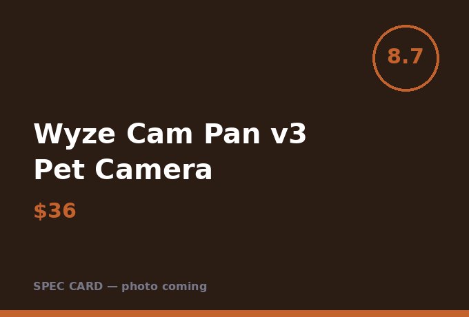 Wyze Cam Pan v3 Pet Camera