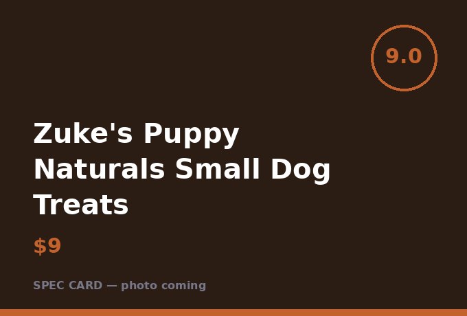 Zuke's Puppy Naturals Small Dog Treats
